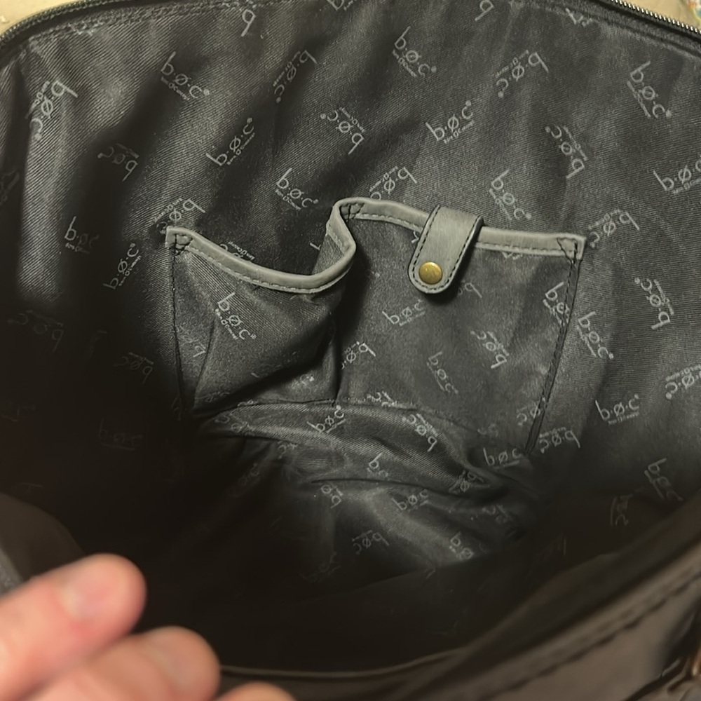 B.O.C. | Large Marbled Gray Suede Tote - Picture 8 of 11